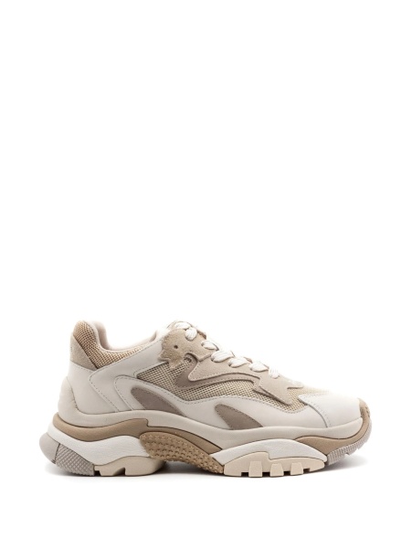 Sneakers ASH neutri din material textil si piele