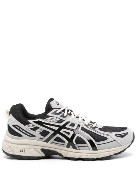 Sneakers ASICS negri din material textil si polyester