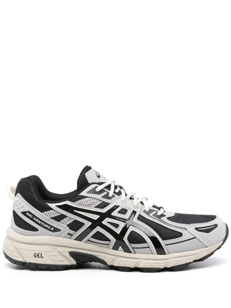 Sneakers ASICS negri din material textil si polyester