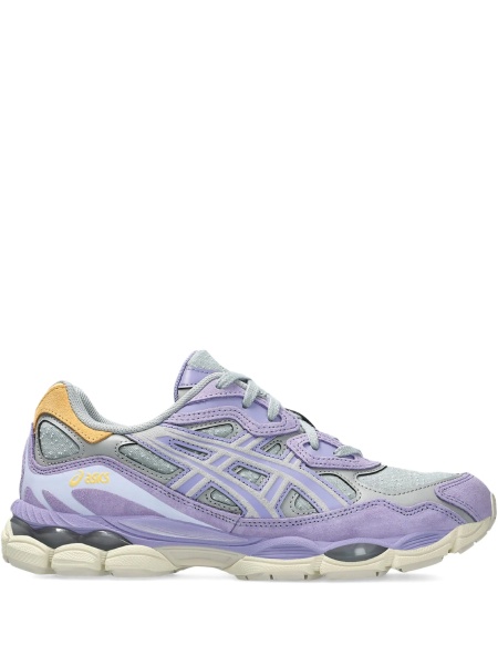 Sneakers ASICS violet din piele intoarsa si piele