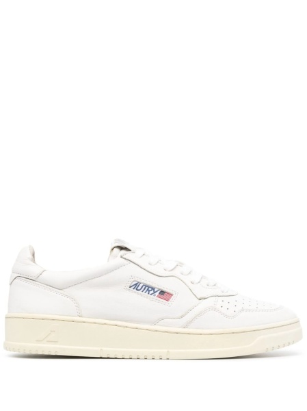 Sneakers AUTRY albi din piele