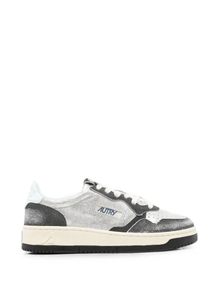 Sneakers AUTRY argintii din piele