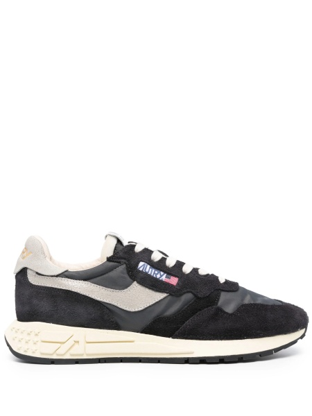 Sneakers AUTRY negri din nylon si piele intoarsa