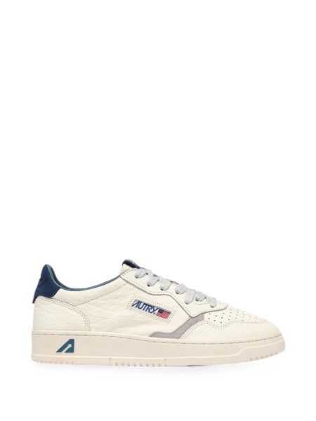 Sneakers AUTRY neutri din piele si piele intoarsa