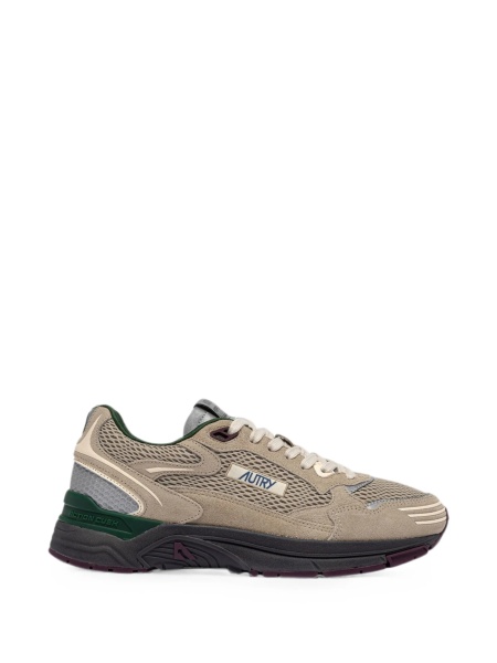 Sneakers AUTRY neutri din plasa si piele intoarsa