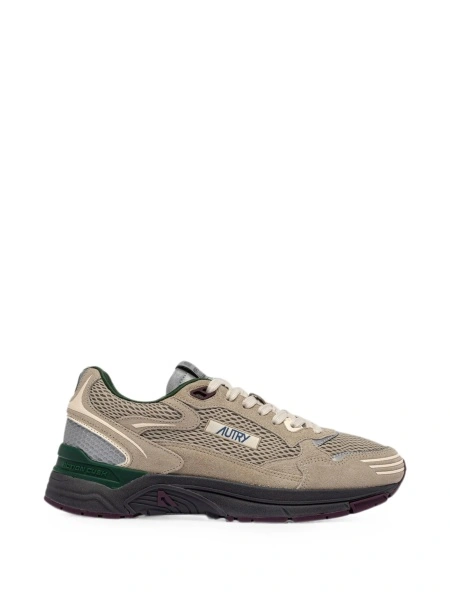 Sneakers AUTRY neutri din plasa si piele intoarsa