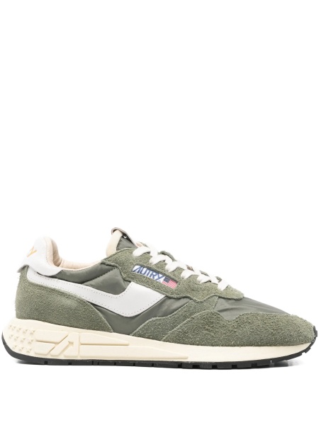Sneakers AUTRY verzi din material textil si piele intoarsa
