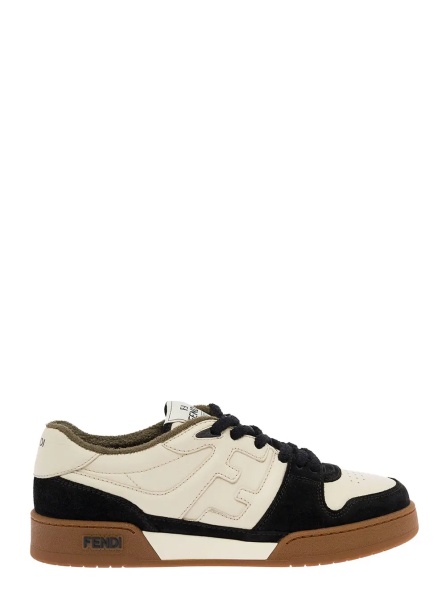 Sneakers Black Low Top Sneakers with Raised Logo in Suede for Men