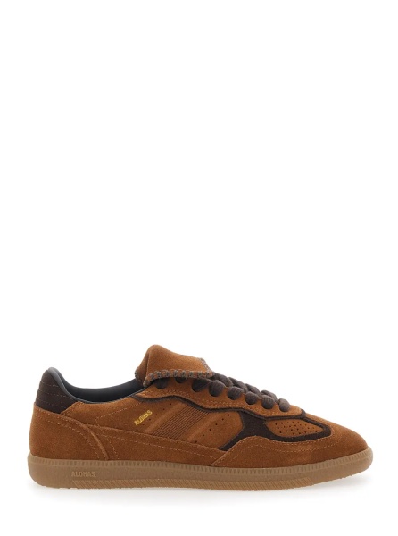 Sneakers Brown Low Top Sneakers with logo lettering on the side in Suede for Women