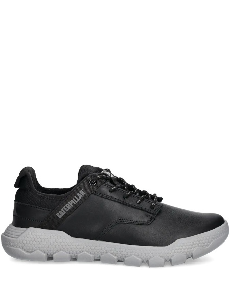 Sneakers Caterpillar negri din material textil si piele