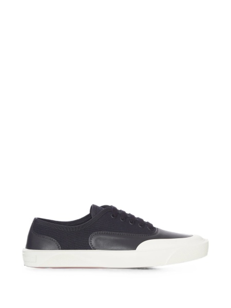 Sneakers Christian Louboutin negri din piele si bumbac