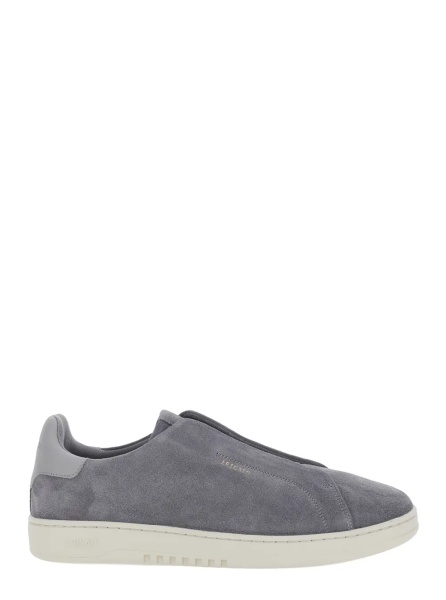 Sneakers 'Dice' Gray Laceless Sneakers with Logo Lettering on the Side and Heel in Suede for Men