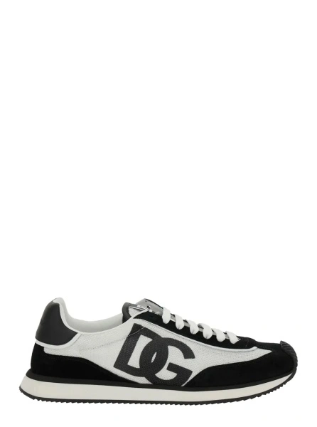 Sneakers Dolce & Gabbana albi din piele 'Aria'