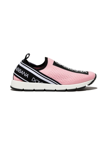 Sneakers Dolce & Gabbana roz din material textil