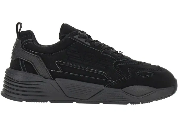 Sneakers EA7 negri din nylon