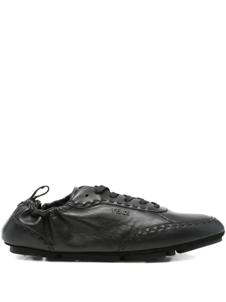Sneakers Fendi negri din piele