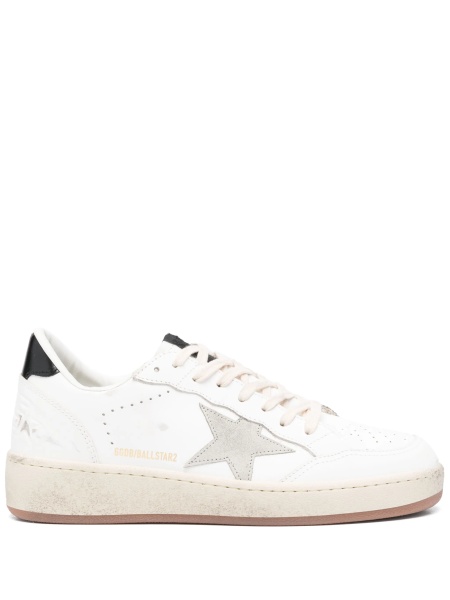 Sneakers Golden Goose albi din piele