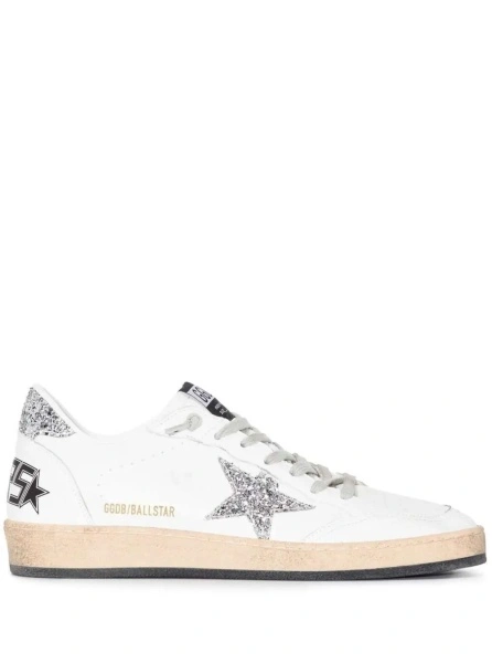 Sneakers Golden Goose 'Ball Star' albi din piele