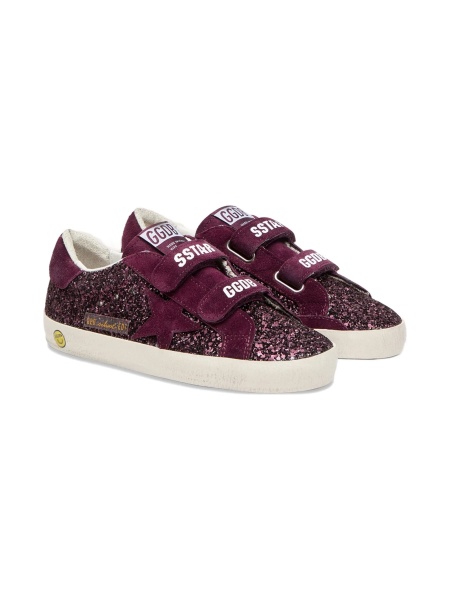 Sneakers Golden Goose violet din pet si piele intoarsa