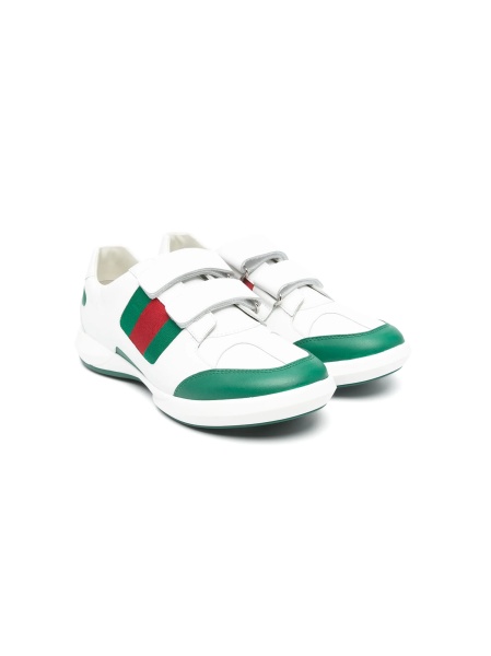 Sneakers Gucci albi din piele