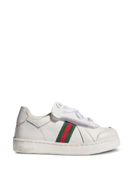Sneakers Gucci albi din piele