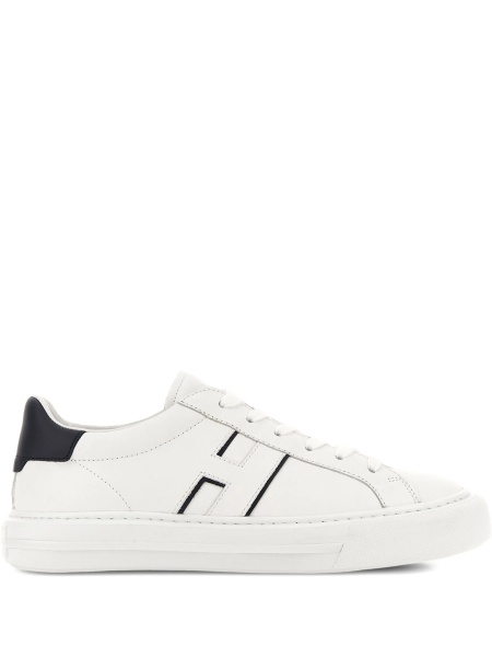 Sneakers Hogan albi din piele