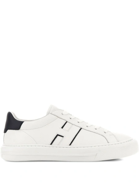 Sneakers Hogan albi din piele