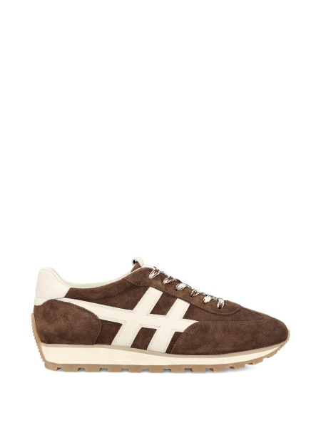 Sneakers Hogan maro din piele intoarsa