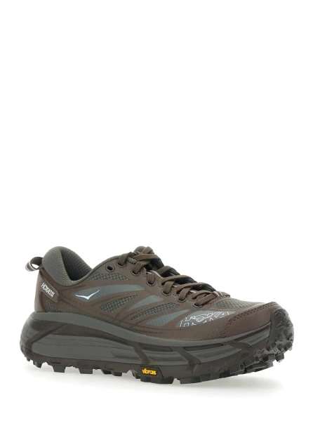 Sneakers Hoka One One negri din material tehnic