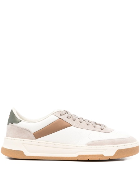 Sneakers Hugo Boss albi din piele