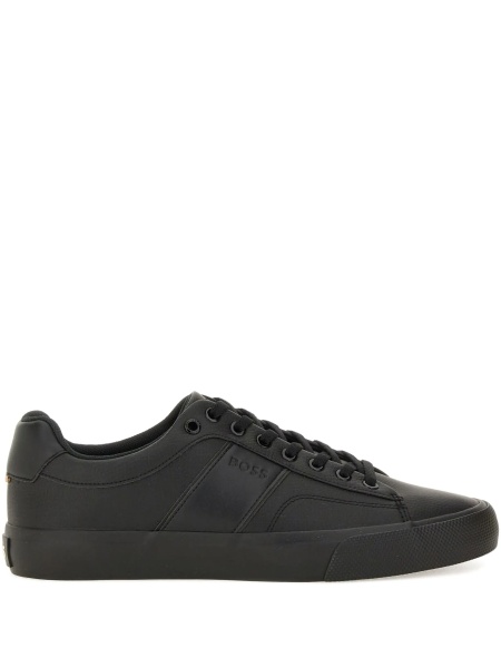 Sneakers Hugo Boss negri din piele
