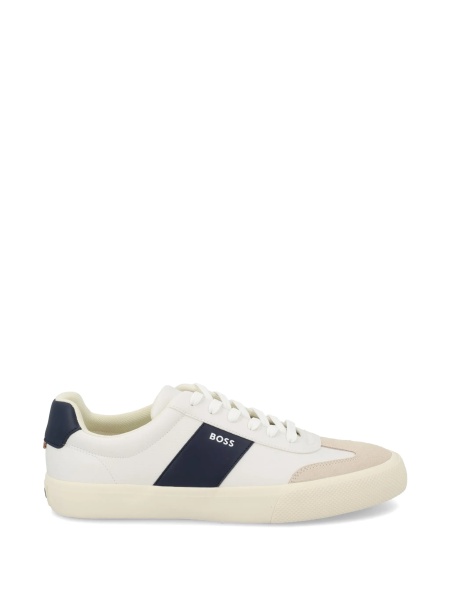 Sneakers Hugo Boss neutri din piele