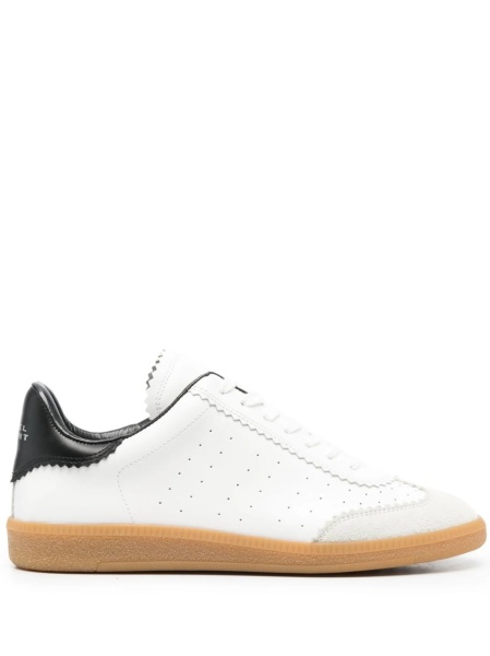 Sneakers Isabel Marant albi din piele