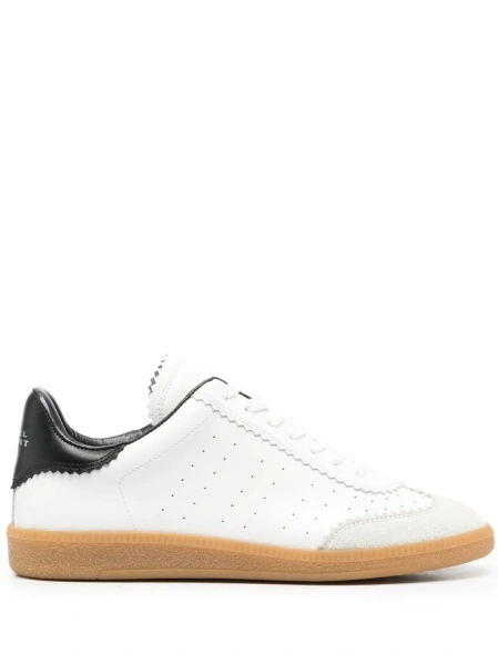 Sneakers Isabel Marant albi din piele