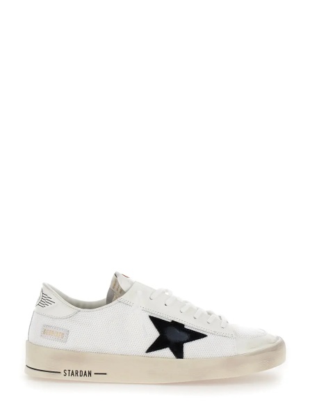 Sneakers Low Sneakers 'Stardan' with Star Patch in Leather and Tech Fabric White Men