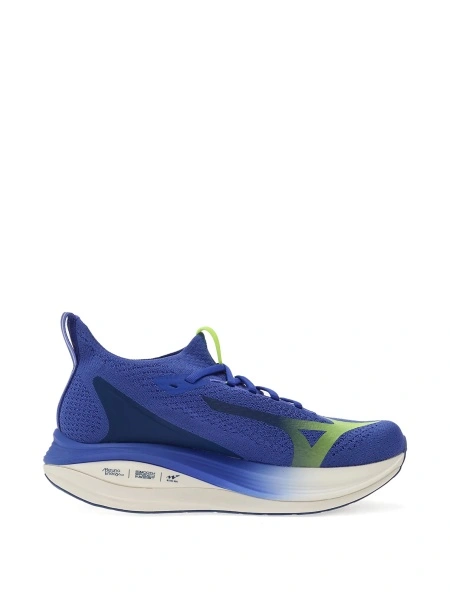 Sneakers Mizuno albastri din material textil si poliuretan