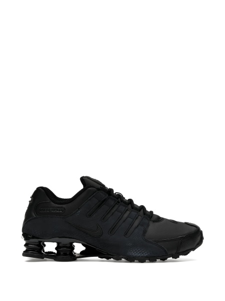Sneakers Nike shox negri din piele si poliuretan