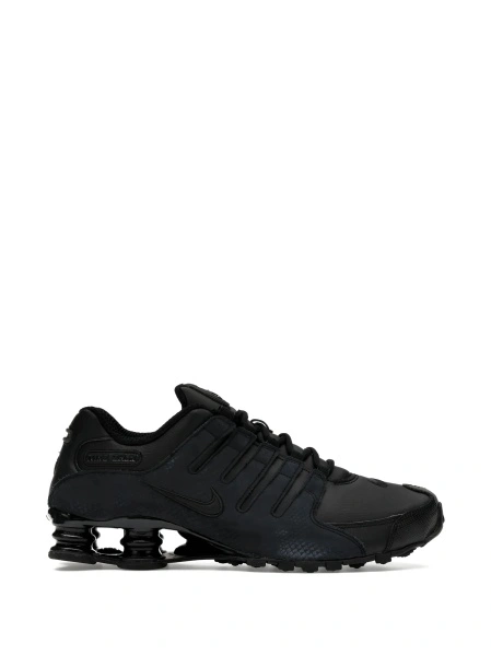 Sneakers Nike shox negri din piele si poliuretan