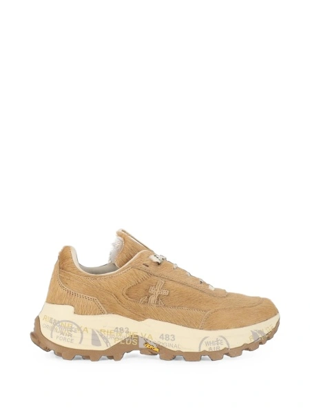 Sneakers Premiata maro din par de vitel
