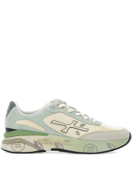 Sneakers Premiata verzi din poliamida si elastan