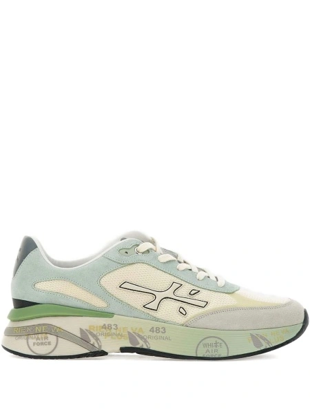 Sneakers Premiata verzi din poliamida si elastan
