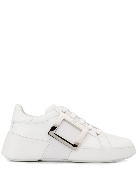 Sneakers Roger Vivier albi din piele