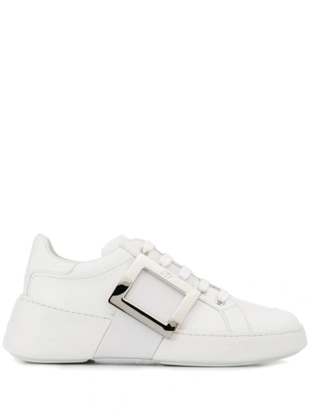 Sneakers Roger Vivier albi din piele