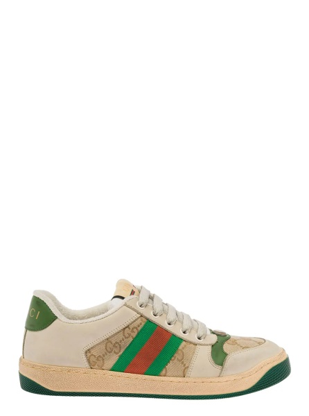 Sneakers Sneakers 'Screener Original' in Leather color Burro and GG canvas Woman