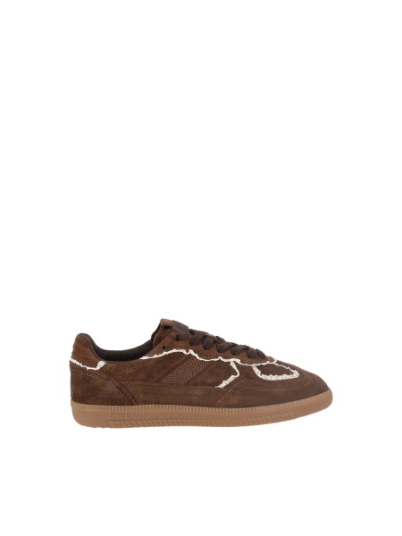 Sneakers Tb.490 Crochet Chocolate Leather Sneakers heel height 2 cm