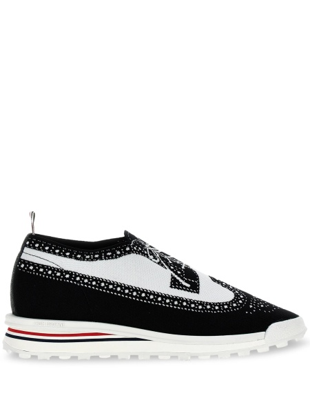 Sneakers Thom Browne negri din spandex/elastan si polyester