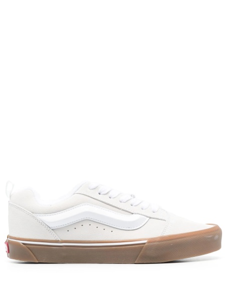 Sneakers Vans albi din piele intoarsa