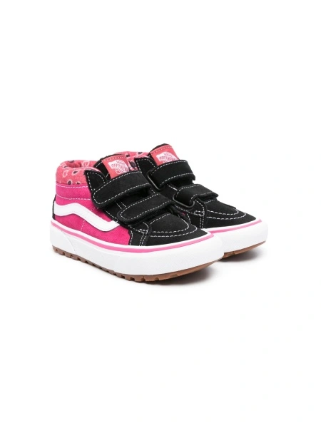 Sneakers Vans roz din material textil si piele intoarsa