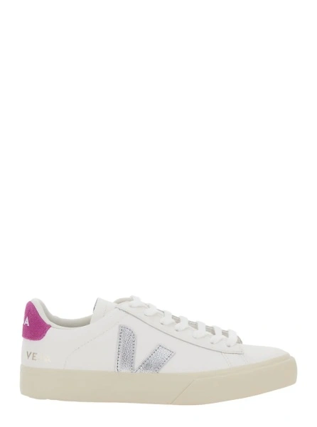 Sneakers VEJA albi din piele 'Campo'
