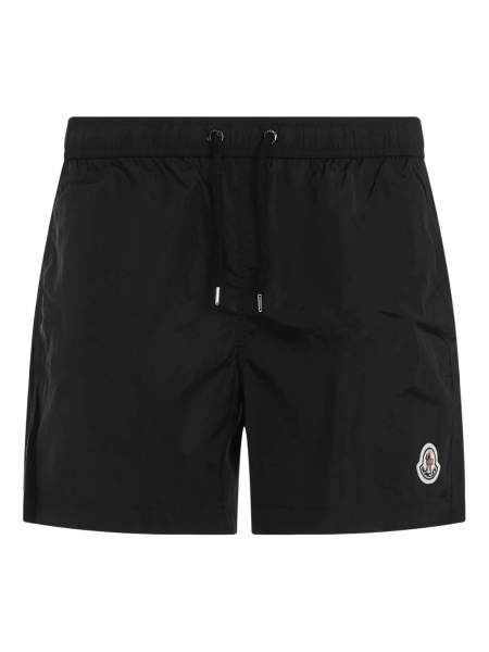 Sort de baie Moncler negru din poliamida